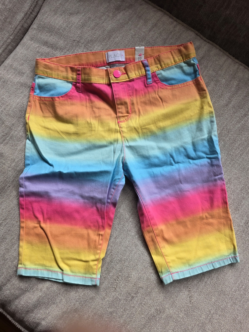The Children's Place Multicolor Rainbow Stripe Shorts